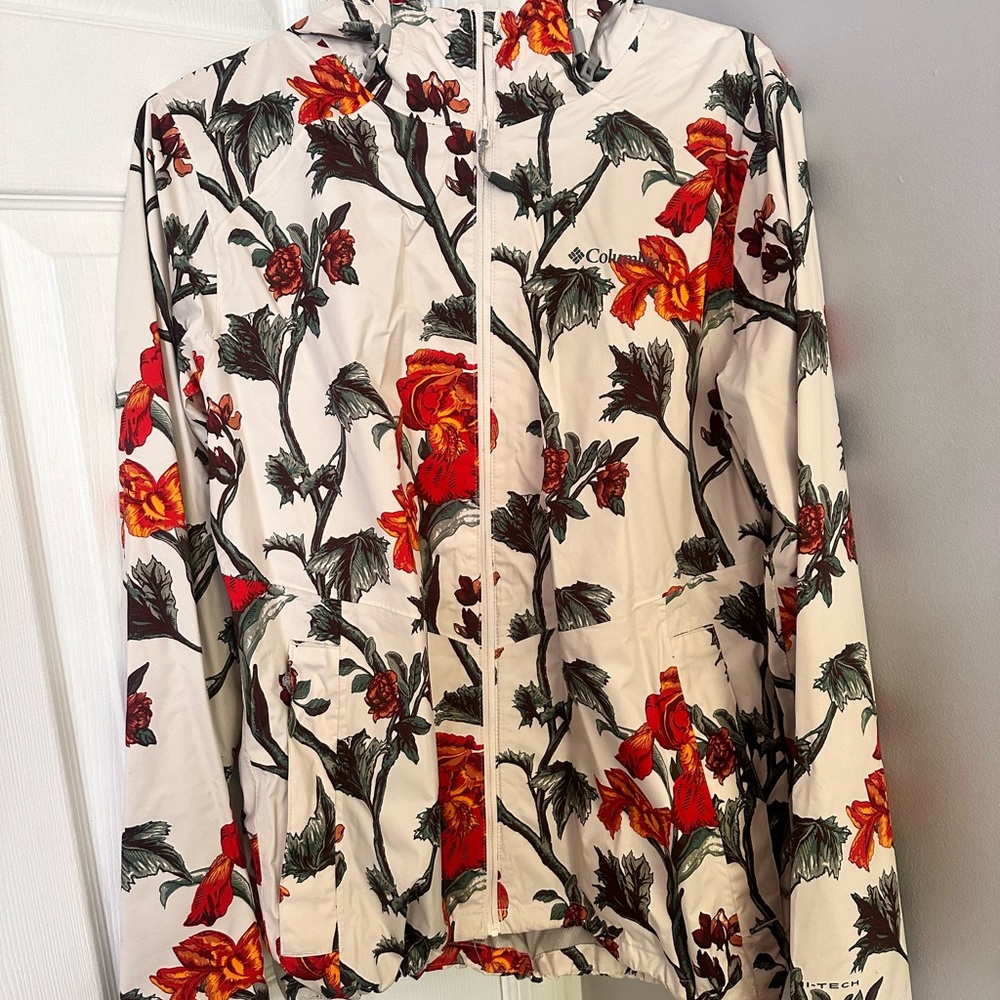 Columbia Brand Floral Brand Windbreaker